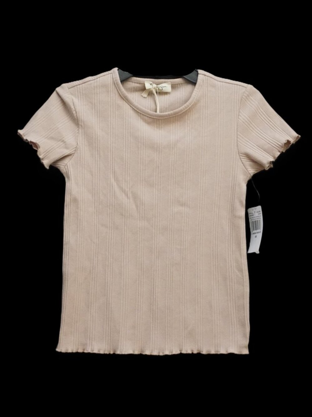Jessica Simpson Mauve Ribbed Short Sleeve Tee Girl’s 6X